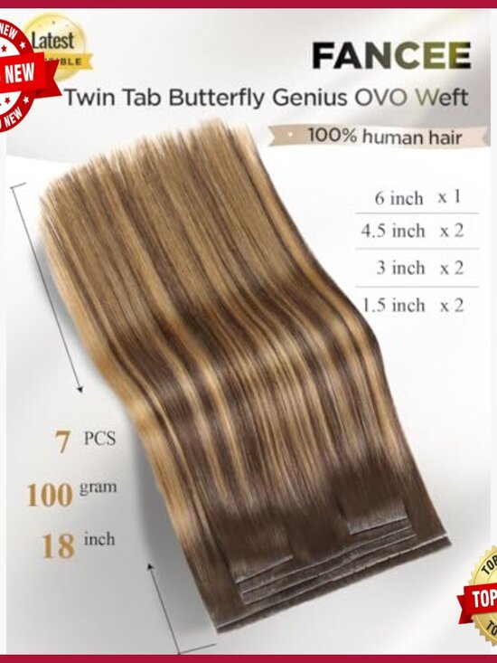 Butterfly Weft Human Hair Extensions 100g 7ps Double Invisible Remy Hair